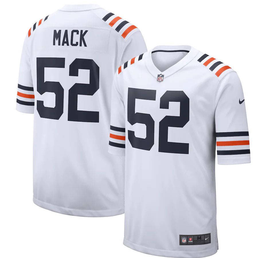 Men Chicago Bears 52 Khalil Mack Nike White 2019 Alternate Classic Game NFL Jersey